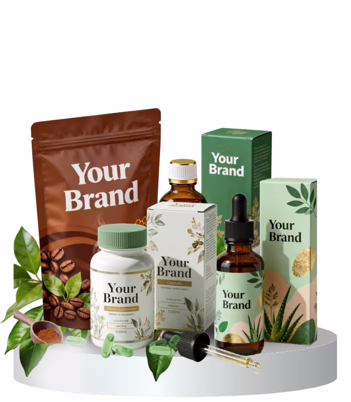 mockup produk herbal modern